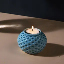 TAYHAA Blue Candle Holder-image-78