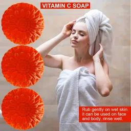 GROOVY Set Of 3 Apricot Adventure Vitamin C Bath Bar- 100 g Each image 4