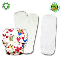 Kindermum Baby Doodle Nano Pro Aio Cloth Diaper With 2 Organic Inserts And Power Booster - Multicolour-15