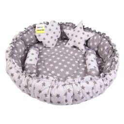 Kwitchy Baby Nest Bed New Born Bedding Mattress with Pillows - Grey-15