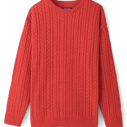 Pine Kids Full Sleeves Cable Knit Sweater - Deep Orange-image-40