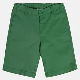 MINI KLUB Cotton Solid Shorts - Green-picture-10