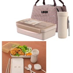 SANJARY Lucky Lunch Box With bottle Spoon 1300ml Color Design May Vary-image-67