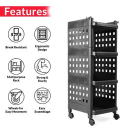 ADA Handicraft Black Set of 1 Super Strong Multi-Utility Organisers image 4