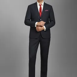 Louis Philippe Slim-Fit Single Breasted Two Piece Suit-picture-45