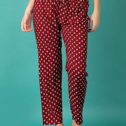 V-Mart Women Printed Mid-Rise Trouser-picture-20