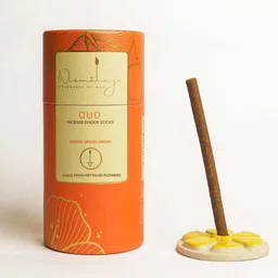 Nirmalaya Oud Brown 40 Pieces Wood Dhoop Stick With Stand-23