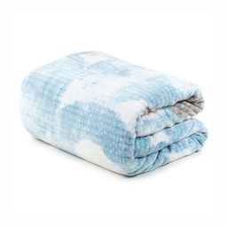 Nivasam Blue & White Heavy Winter Double Bed Blanket-image-9