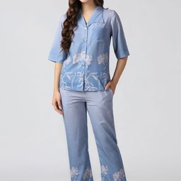 House of Comfort Women Printed Night suit-image-26
