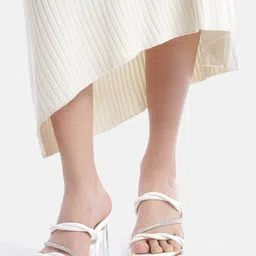 AXIUM Embellished Party Block Sandals-43