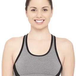 Enamor SB20 Low Impact Sports Bra Non-Padded & Wirefree - Grey-image-22