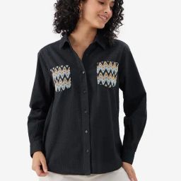 The Souled Store Black Relaxed Fit Shirt-image-74