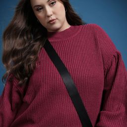 The Roadster Life Co. Plus Size Ribbed Acrylic Pullover-picture-8