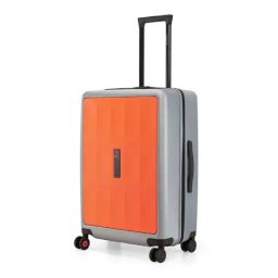 Nasher Miles Zanzibar Orange & Grey 8 Wheels Medium Hard Cabin Trolley Bag-image-82