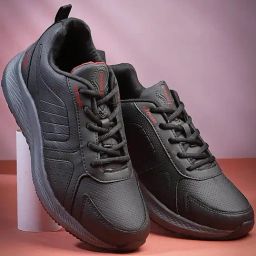 Asian Men's Black Running Shoes-picture-40