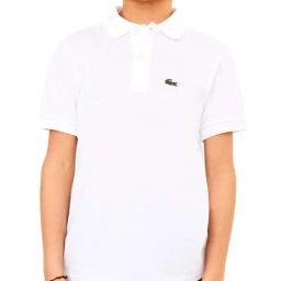 Lacoste Kids White Petit Pique Polo T-Shirt-image-35