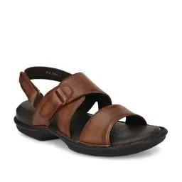 Hitz Men's Brown Back Strap Sandals-image-67