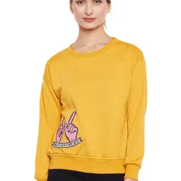 Belle Fille Yellow Patchwork Sweatshirt-image-25