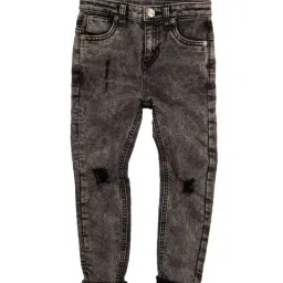Angel & Rocket Kids Grey Solid Jeans-image-11