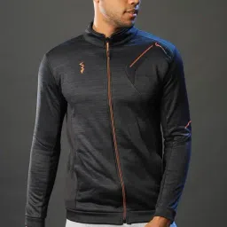 Campus Sutra Black High Neck Jacket-picture-41