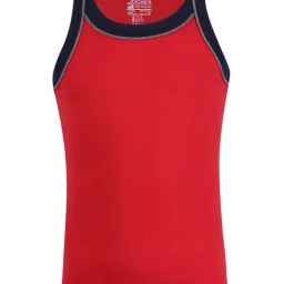 Jockey Kids Red & Navy Solid Vest-image-60