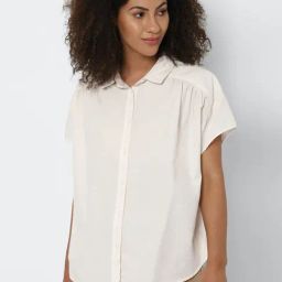 American Eagle Outfitters White Relaxed Fit Shirt-picture-9