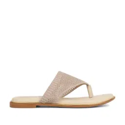Iconics Women's Beige Thong Sandals-image-29