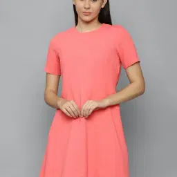 Allen Solly Peach Mini A Line Dress-image-16