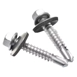 Universal Size 12x65 Hex head Self drilling Screw Alloy Steel , CSK-18 (Pack of 250)-34