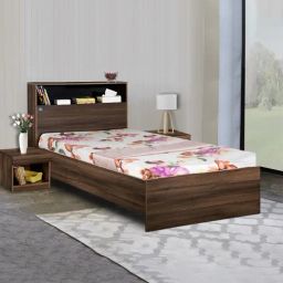 Delite Kom Urban Acacia Dark Engineered Wood Single Bed-image-66