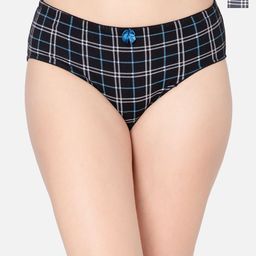 Lady Lyka Pack Of 3 Checked Cotton Mid-Rise Hipster Briefs THE-CHEKERS-1A-34