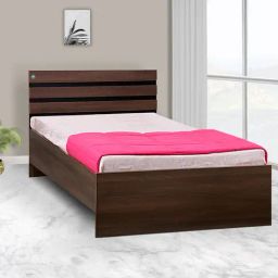 Delite Kom Cocoa Acacia Dark Engineered Wood Single Bed-image-6