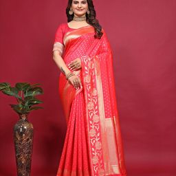 SHRIMAY Woven Design Zari Art Silk Banarasi Saree-picture-18