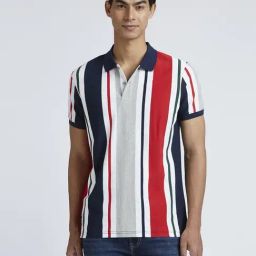 Pepe Jeans Multicolored Cotton Regular Fit Striped Polo T-Shirt-image-11