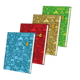 Youva My Notes Case Bound Book 18 cm x 24 cm Strong & Sturdy Case Binding 384 Pages, (Pack of 4)-15