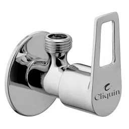 Cliquin Orient Brass Wall Mount Chrome Finish Angle Valve with Wall Flange-image-11