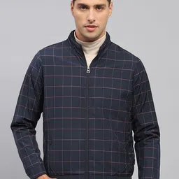 Monte Carlo Men Checked Bomber Jacket-15
