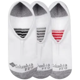 Columbia White Polyester Solid Socks Pack of 3-image-65