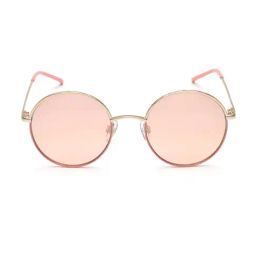 Image Light Pink Round UV Protection Sunglasses for Women-4