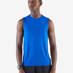 KIPRUN By Decathlon Men Blue & Indigo Regular Fit T-Shirt-31