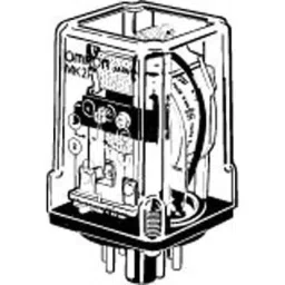Omron Small Power Relay DC 100 V, MK2P DC100 image 2