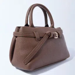 Westside Brown Solid Sling Bag with Belt-picture-12