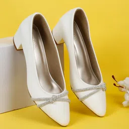 Flat n Heels Women Block Pumps-12