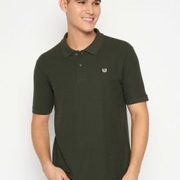 Duke Men Solid Polo Collar Cotton Slim Fit T-shirt-image-42