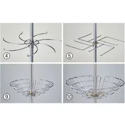 AS ONE Rotating Hanger Stand Outer Diameter 48 cm Inner Diameter 11.5 cm Steel Powder Coating-image-34