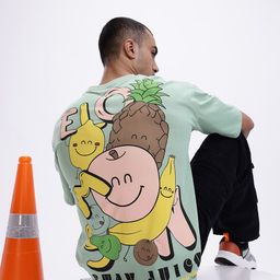 Kook N Keech Printed Drop-Shoulder Sleeves Oversized Cotton T-shirt-picture-20