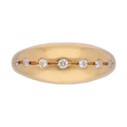 C. Krishniah Chetty Group Gold & Diamond Eternal Luster Band Ring-21