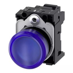 Siemens SIRIUS ACT 3SU11, Panel Mount Blue LED Indicator, 22mm Cutout, Round, 24 V AC/DC, 3SU1102-6AA50-3AA0-picture-30