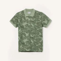 Fame Forever By Lifestyle Green Cotton Regular Fit Printed Polo T-Shirt-image-40