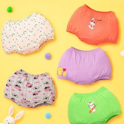 SuperBottoms Kids Pack Of 5 Pure Cotton Basic Briefs BAS-UND-U-V2-BL-FF-4_6Y-5PACK-picture-4
